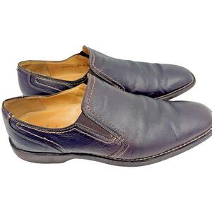 Cole Haan Collection Italy C05013 Brown Leather Square Toe Loafers Men’s 8.5 M
